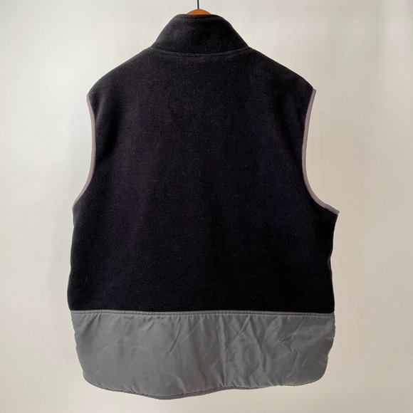 Levi's Fleece Zip Up Vest, Black/Grey, Size L - Picture 5 of 8